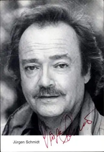 Ak Schauspieler Jürgen Schmidt, Portrait, Autogramm