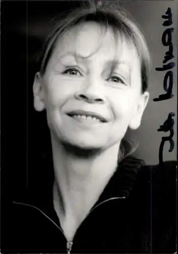 Ak Schauspielerin Jutta Hoffmann, Portrait, Autogramm