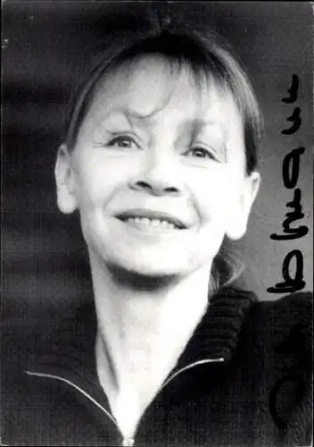 Ak Schauspielerin Jutta Hoffmann, Portrait, Autogramm