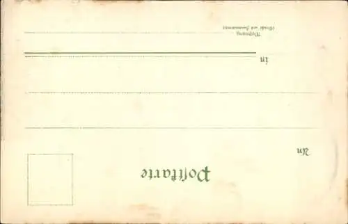 Litho Grimma in Sachsen, Alte und neue Realschule mit Progymnasium, Nr. 2158