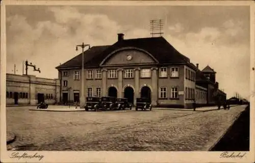 Ak Senftenberg in der Niederlausitz, Bahnhof