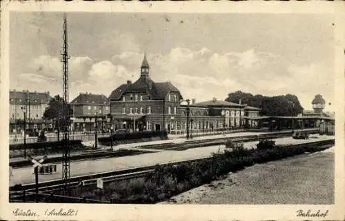 Ak Güsten in Anhalt, Bahnhof