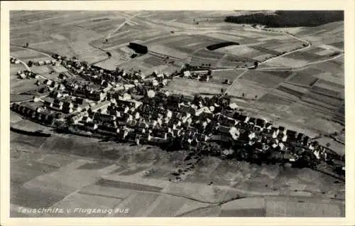 Ak Teuschnitz im Frankenwald, Fliegeraufnahme