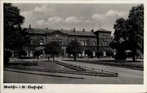 Ak Malchin in Mecklenburg, Bahnhof