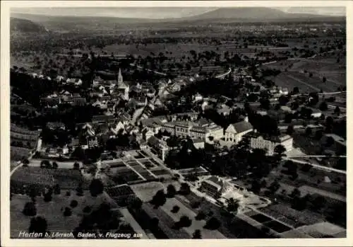 Ak Herten Rheinfelden in Baden, Fliegeraufnahme, St. Josephs Anstalt