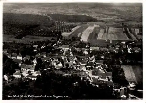 Ak Hochdorf Remseck am Neckar, Fliegeraufnahme