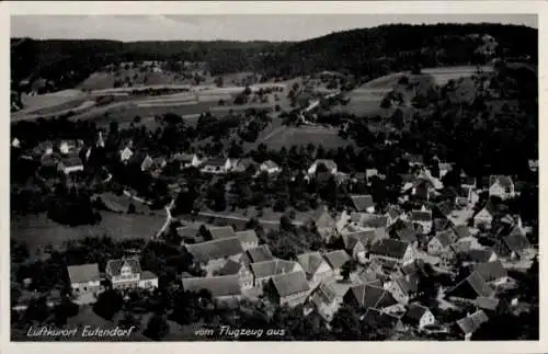 Ak Eutendorf Gaildorf am Kocher Württemberg, Fliegeraufnahme