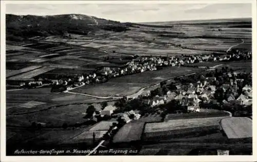 Ak Gerolfingen in Mittelfranken Bayern, Fliegeraufnahme, Aufkirchen