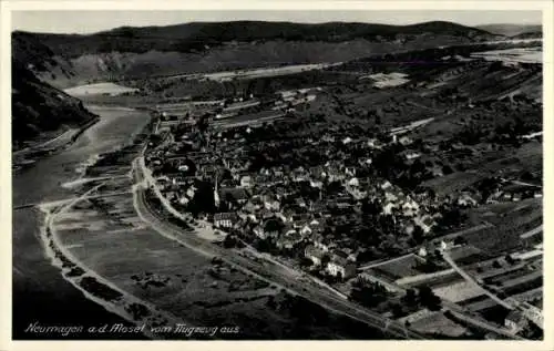 Ak Neumagen Dhron an der Mosel, Fliegeraufnahme