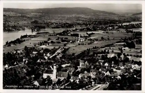 Ak Oehningen Öhningen am Untersee Baden, Fliegeraufnahme