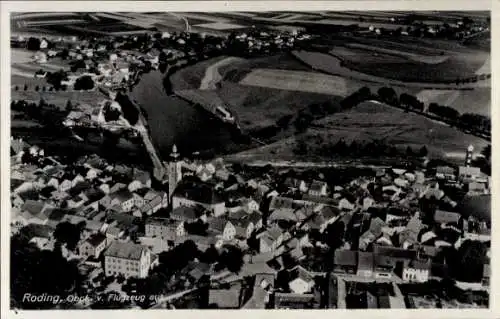 Ak Roding in der Oberpfalz, Fliegeraufnahme