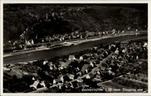 Ak Stadtprozelten am Main Unterfranken, Fliegeraufnahme