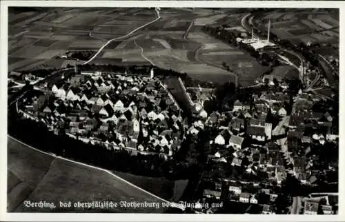 Ak Berching in der Fränkischen Alb Oberpfalz, Fliegeraufnahme