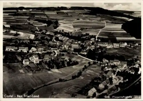 Ak Castel Kastel Nonnweiler Saarland, Fliegeraufnahme