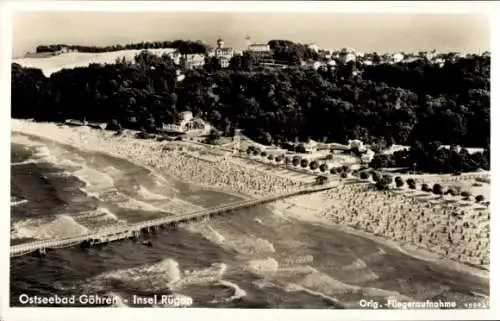 Ak Ostseebad Göhren auf Rügen, Fliegeraufnahme