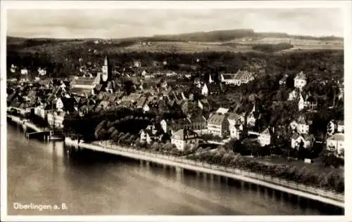 Ak Überlingen am Bodensee, Fliegeraufnahme