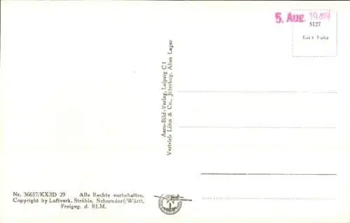 Ak Jüterbog in Brandenburg, Fliegeraufnahme