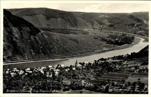 Ak Briedern an der Mosel, Fliegeraufnahme