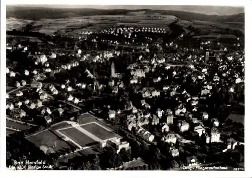 Ak Bad Hersfeld Hessen, Fliegeraufnahme