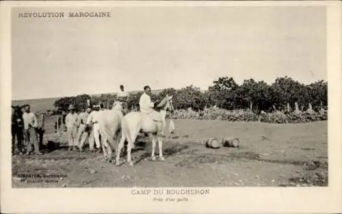 Ak Marokko, Marokkanische Revolution, Camp du Boucheron