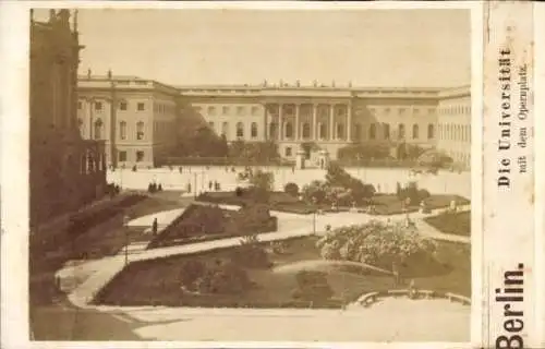 CdV Berlin Mitte, Universität, Opernplatz, Unter den Linden