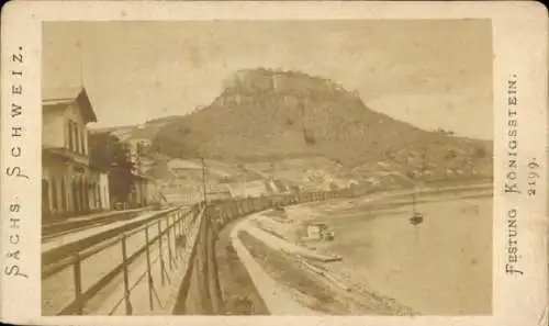 CdV Königstein an der Elbe Sächsische Schweiz, Bahnhof, Festung Königstein