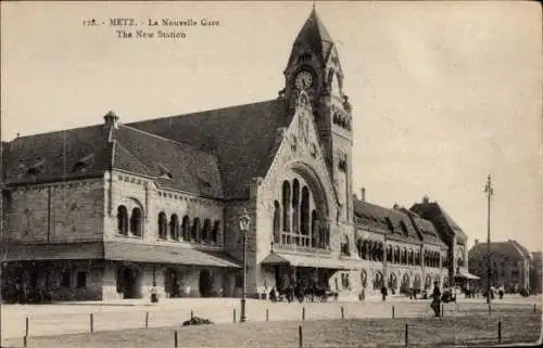 Ak Metz Moselle, Nouvelle Gare