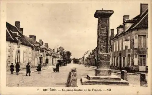 Ak Bruère Allichamps Cher, Colonne-Centre de la France