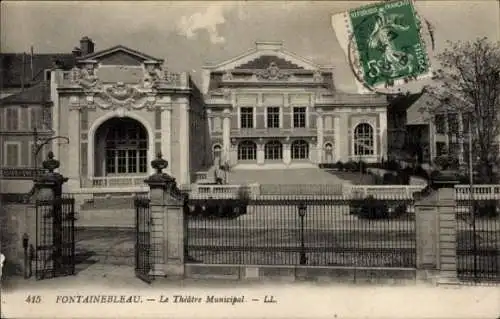 Ak Fontainebleau Seine et Marne, Theater