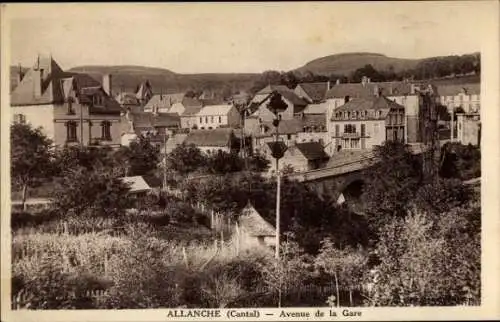 Ak Allanche Cantal, Avenue de la Gare