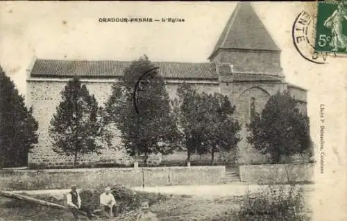 Ak Oradour sur Glane Haute Vienne, Fanais, Kirche