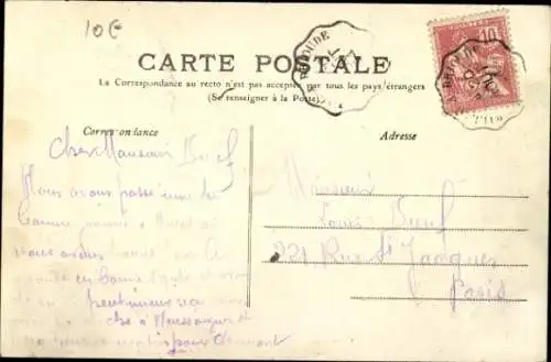 Ak Auvergne Puy de Dôme, Haus in den Bergen, Schafe