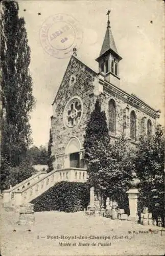 Ak Chevreuse Yvelines, Abbaye de Port-Royal-des-Champs, Museum, Buste de Pascal