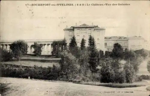 Ak Rochefort en Yvelines, Chateau, Vue des Galeries