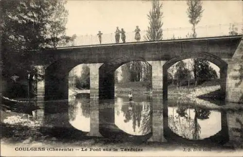 Ak Coulgens Charente, Pont sur la Tardoire