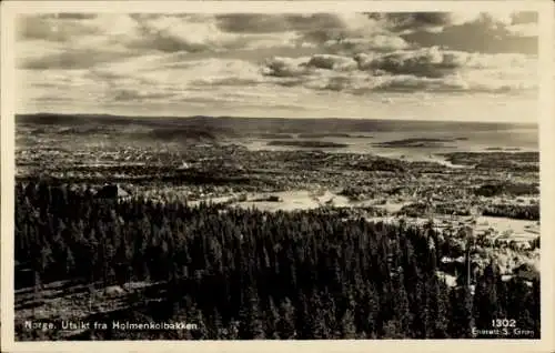 Ak Oslo Norwegen, Holmenkollen, Gesamtansicht