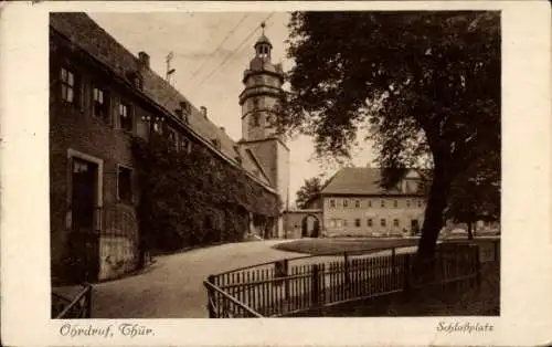 Ak Ohrdruf in Thüringen, Schlossplatz