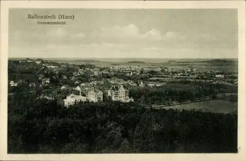 Ak Ballenstedt im Harz, Gesamtansicht