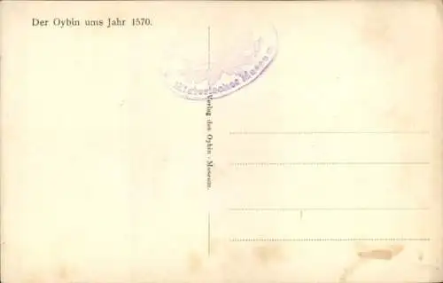 Ak Oybin in der Oberlausitz, Berg, 1570, Hirsch, Wald