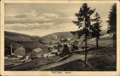 Ak Tettau in Oberfranken, Panorama