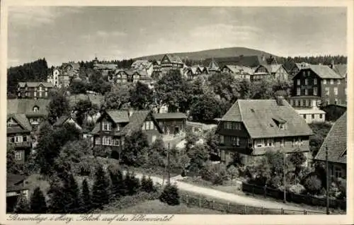 Ak Braunlage im Oberharz, Gesamtansicht, Villenviertel