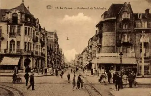 Ak La Panne De Panne Westflandern, Boulevard de Duinkerke