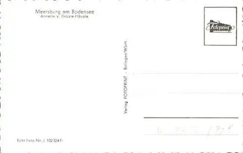 Ak Meersburg am Bodensee, Annette von Droste Häusle