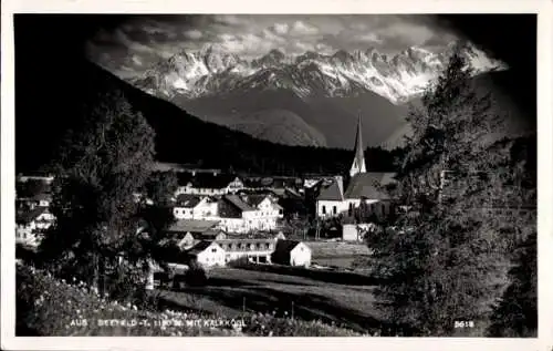 Ak Seefeld in Tirol, Gesamtansicht, Kalkkögl