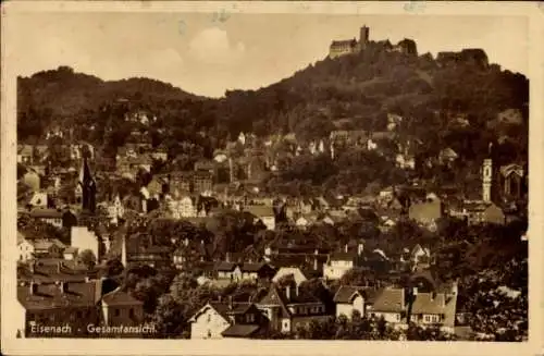 Ak Lutherstadt Eisenach in Thüringen, Gesamtansicht