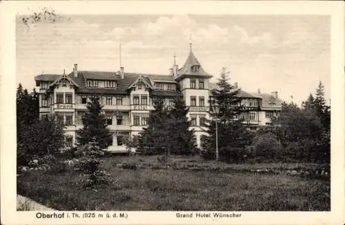 Ak Oberhof im Thüringer Wald, Grand Hotel Wünscher