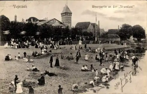 Ak Vegesack Hansestadt Bremen, Weser, Strandlust