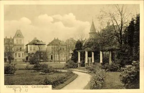 Ak Oldenburg im Großherzogtum Oldenburg, Cäcilienplatz