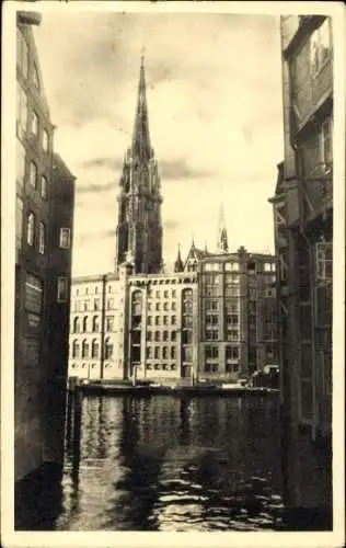 Foto Ak Hamburg Mitte Altstadt, Fleet