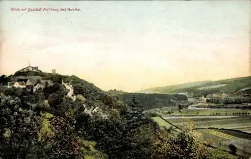 Ak Volmarstein Wetter an der Ruhr, Gasthof Wehberg, Ruhrtal